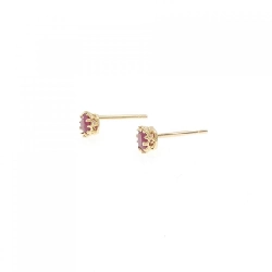 K18YG Bông tai Ruby - Hàng hiệu Chính hãng 866544