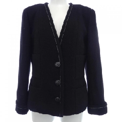 Áo khoác không cổ CHANEL P52637V37037