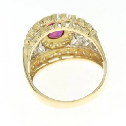 Nhẫn ruby K18YG/PT900 1.37CT 669972