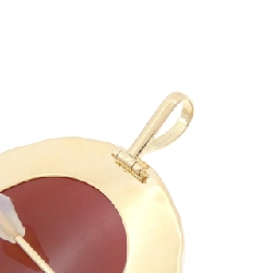 K18YG Mặt đá cam kết - Hàng hiệu Authentic 873793