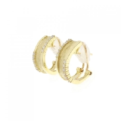 K18YG Bông tai/Khuyên tai kim cương 0.30CT - Hàng hiệu Chính hãng 869931