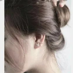 Bông tai nữ bạc 925 đính đá 2 chi tiết mềm mại 563918