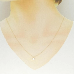 K18YG Dây chuyền kim cương 0.209CT F SI1 EXT H&C - Hàng hiệu Chính hãng 875453