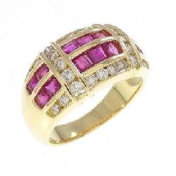 Nhẫn Ruby K18YG 1.00CT - Hàng hiệu Chính hãng