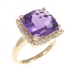 Nhẫn Amethyst K18PG 4.12CT