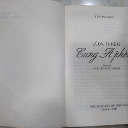 LỬA THIÊU CUNG A PHÒNG.
Tác giả: Tương Nghị.
Người dịch: Nguyễn Đắc Thanh 335716