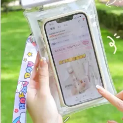 Túi Đựng ĐiệnThoại CHỐNG NƯỚC Viền Phao Hoạt Hình Kèm Dây Đeo 1013698