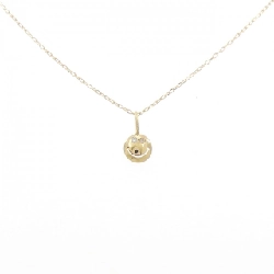 K18YG Nơ cười Dây chuyền kim cương 0.02CT - Hàng hiệu Chính hãng