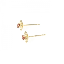 K18YG Bông tai Garnet - Hàng hiệu Chính hãng 867916