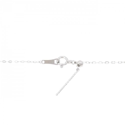 K18WG Dây chuyền kim cương chéo 0.10CT - Hàng hiệu Chính hãng 860378