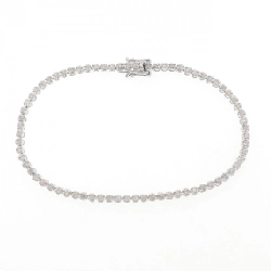 K18WG Vòng tay kim cương 1.00CT - Hàng hiệu Chính hãng 872202