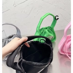 Túi chữ D Denim cho nữ - Thiết kế độc đáo, chất liệu cao cấp - Bag, Len, Đeo Vai, Da  476221