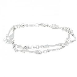 K18WG Vòng tay kim cương 0.37CT - Hàng hiệu Chính hãng 872809