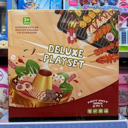 Bộ đồ chơi đồ hàng món ăn 20D2 lẩu nướng hot pot BBQ 2in1 118 chi tiết Deluxe Playset 270830