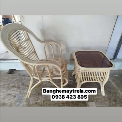 Bàn ghế mây tự nhiên phòng ngủ 497107