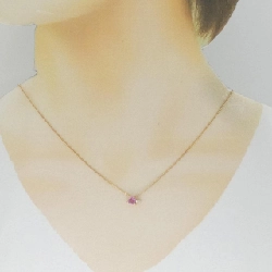K18PG Dây chuyền hình trái tim Sapphire 0.43CT - Hàng hiệu Chính hãng 862735