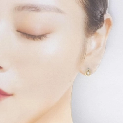 Bông tai kim cương K18YG 0.18CT - Hàng hiệu chính hãng 864154