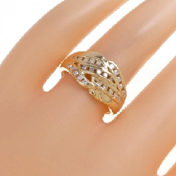 Nhẫn kim cương K18YG 668116