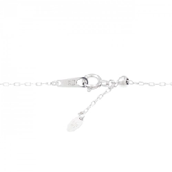 K18WG Dây chuyền kim cương hình chữ thập - Hàng hiệu Authentic 868367