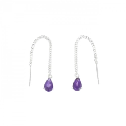 K14WG Amethyst Bông tai - Hàng hiệu Chính hãng