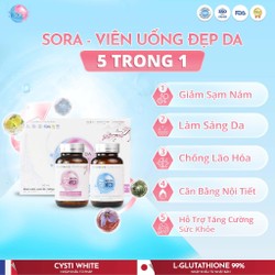 Viên uống Sora - Mờ nám tàn nhang, chống nắng nội sinh, cân bằng nội tiết tố - Ry Store