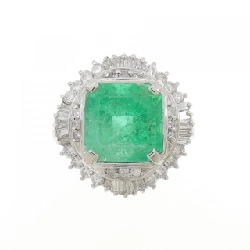 Nhẫn Emerald PT900 3.52CT - Hàng hiệu Chính hãng 852397