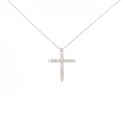 K18YG Dây chuyền kim cương hình chữ thập 1.00CT - Hàng hiệu Chính hãng