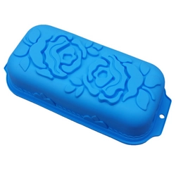 Khuôn silicon làm bánh, rau câu, bánh mì hoa hồng đôi - Loại 29 cm - Mã số 1109 338332