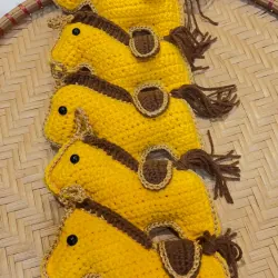 Đồ Trang Trí Tết Bính Ngọ 2026 Thú Nhồi Bông Con Ngựa Làm Bằng Len 762660