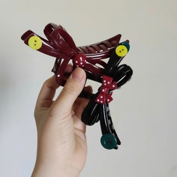 Kẹp bản dài nơ nút