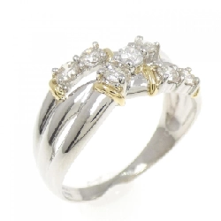 Nhẫn kim cương PT900/K18YG 0.54CT - Hàng hiệu Authentic