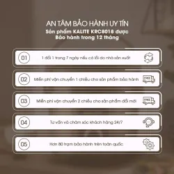 Nồi cơm điện KALITE KRC8018 lòng gốm Ceramic chống dính chống xước 795676