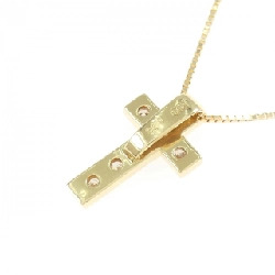 K18YG Dây chuyền kim cương chéo 0.30CT - Hàng hiệu Chính hãng 858349