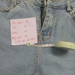 QUẦN JEAN NỮ - BỊ HƯ NÚT  764087