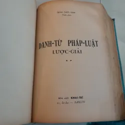 DANH TỪ PHÁP LUẬT LƯỢC GIẢI - TRẦN THÚC LINH 746518
