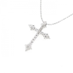 K18WG/750WG Dây chuyền kim cương chéo 0.20CT - Hàng hiệu Chính hãng 857968