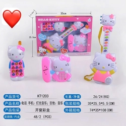 Bộ đồ chơi đàn Hello Kitty gồm 3 món KT1203