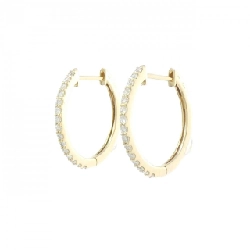 K18YG Bông tai kim cương 0.30CT - Hàng hiệu Chính hãng