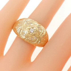 【Sản phẩm mới】Nhẫn kim cương K18YG 0.10CT 667397