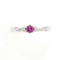 Nhẫn Ruby K18WG 672481