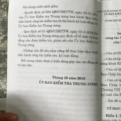 [luật- chính trị] Quy trình kiểm tra, kỷ luật Đảng - Uỷ ban Kiểm Tra Trung Ương 563205