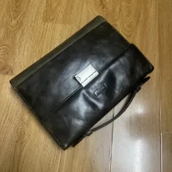 Clutch nam 25x18x3 da thật 2hand 1013061