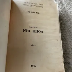 Bìa giảng nhi khoa 2 tập - 1992- 700 trang 2 cuốn  795643