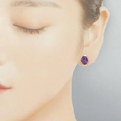 K18YG Amethyst Bông tai - Hàng hiệu Chính hãng 867017