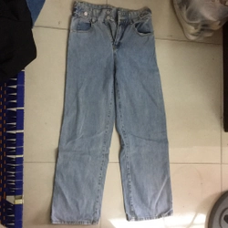 Quần bò cạp cao ống rộng 518618