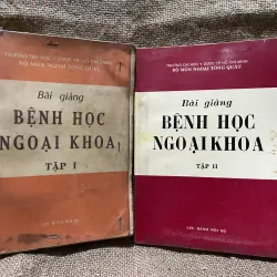 Bài giảng bệnh học ngoại khoa 1+2