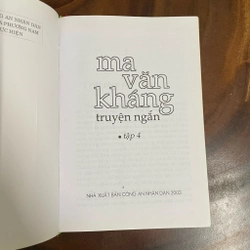 II Tựa sách: Truyện Ngắn (Tập 4) - Ma Văn Kháng - 2003 461882