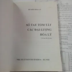 Sổ Tay Tóm Tắt Các Đại Lượng Hoá Lý 753344