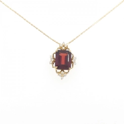 K18YG Garnet Necklace 3.37CT - Hàng hiệu Authentic