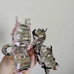 Kẹp bạc gắn nơ 457757